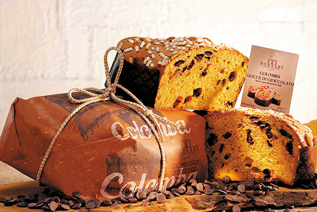 Bild von einer Panettone mit Schokolade